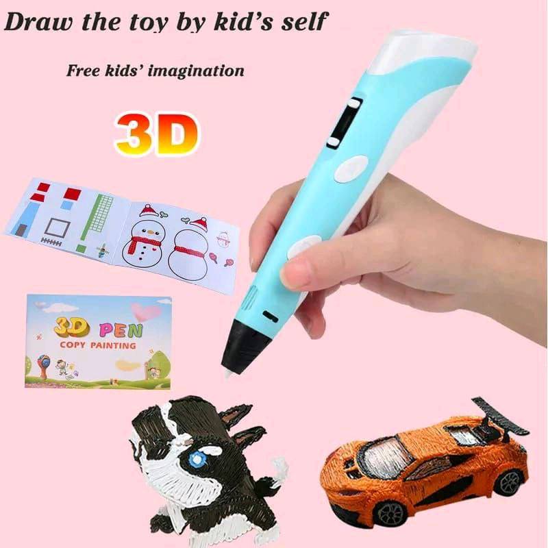 Bolígrafo 3D para niños, bolígrafo de impresión de dibujo 3D en