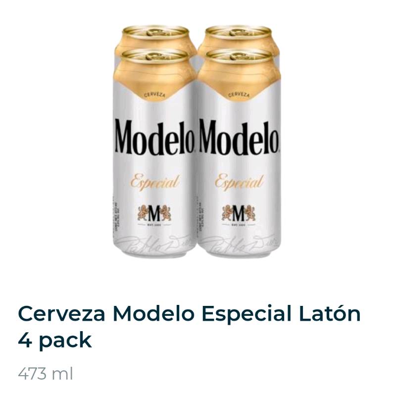 Cerveza Modelo Especial Latón 4 Pack en cdmx