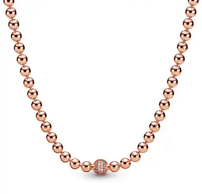 collar en pavê Pandora rose gold 