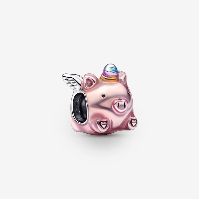 Flaying unicorn pig charm