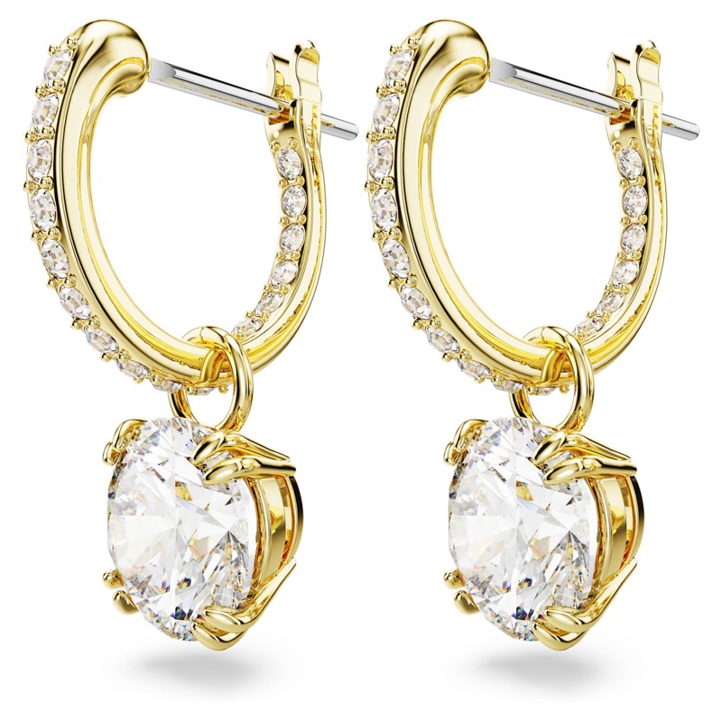 Aretes swarovski tono gold 