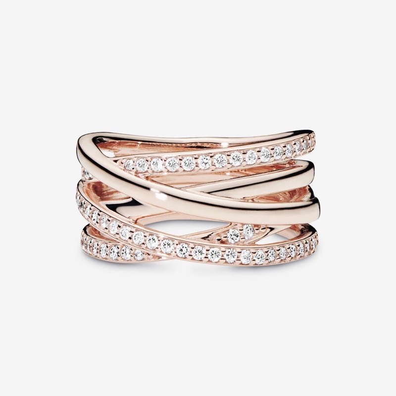 Anillo Pandora rose gold talla 7.5