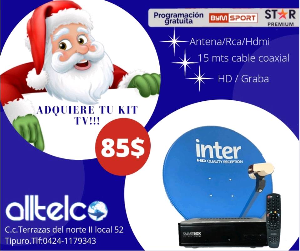 Kit TV satelital Inter
