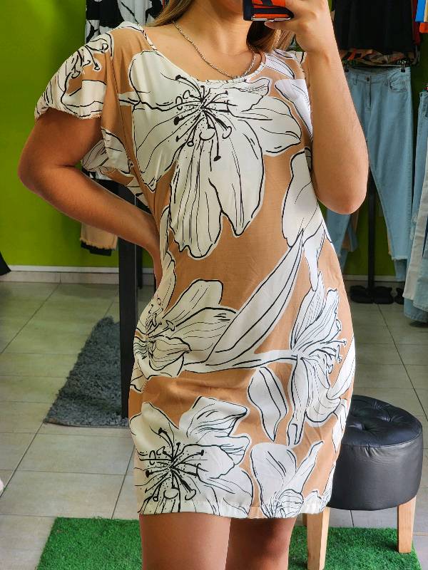 Vestido fibrana 