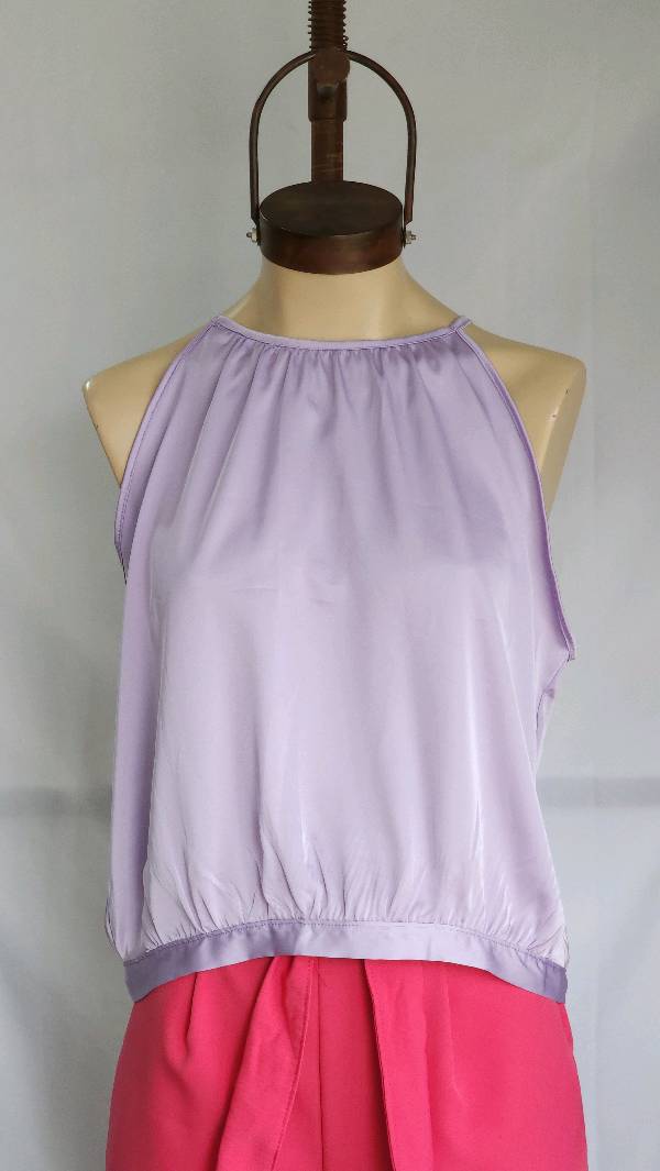Blusa lila de Satén 