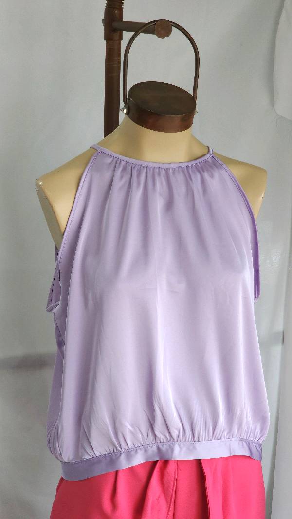 Blusa lila de Satén 