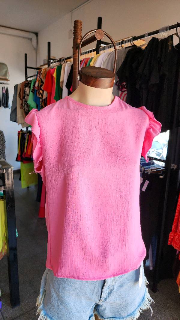 Blusa con vuelos 