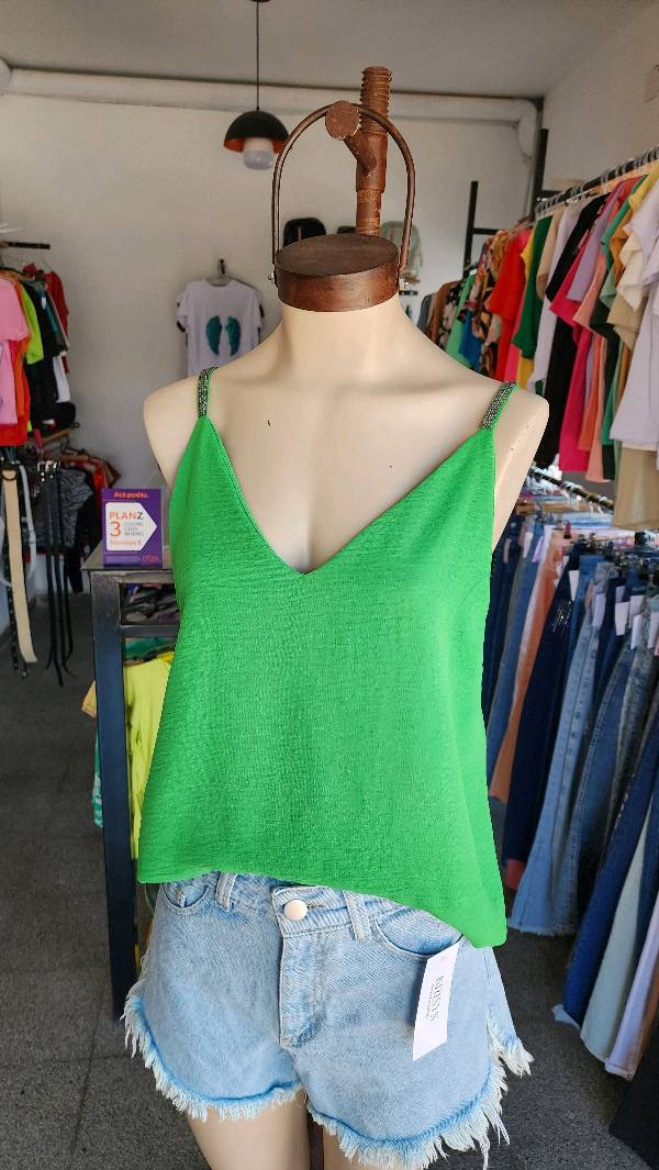Musculosa con stras