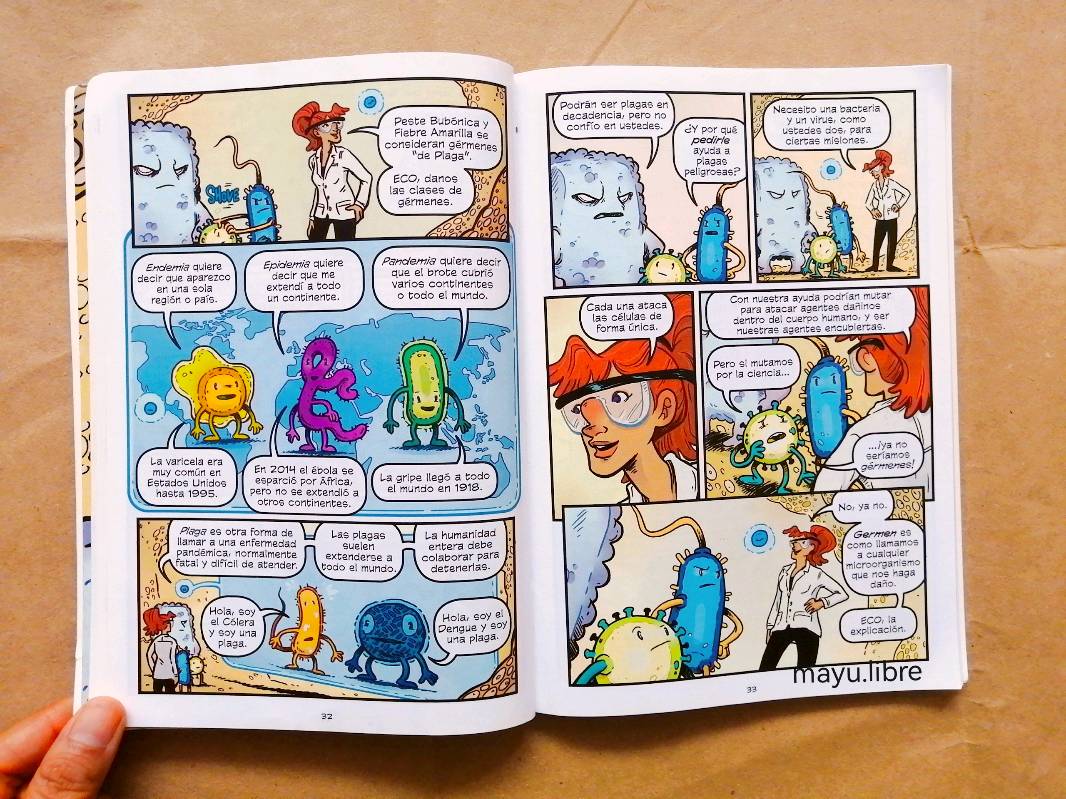 Cómics de ciencia Plagas