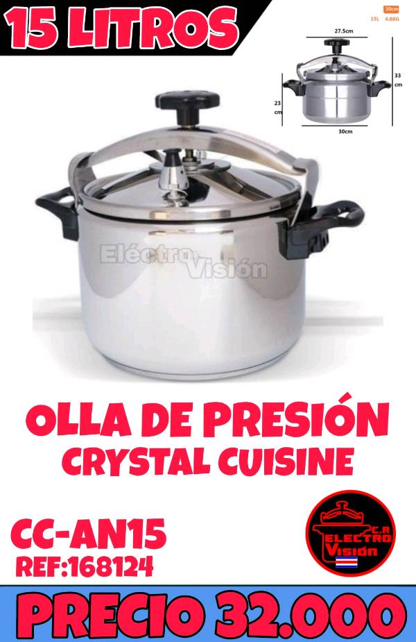 Olla de Presión Crystal Cuisine 7L - El Puntazo del San