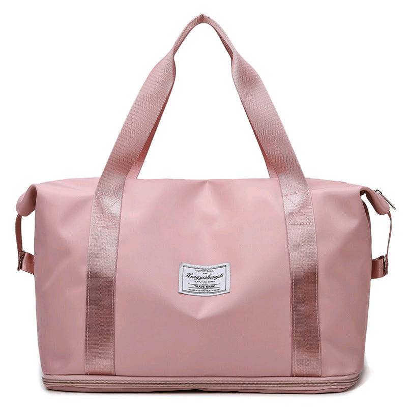  Bolsa de viaje plegable de gran capacidad, impermeable, plegable,  bolsa de viaje plegable expandible, Rosado, L, Bolsa de viaje extensible y  plegable : Ropa, Zapatos y Joyería