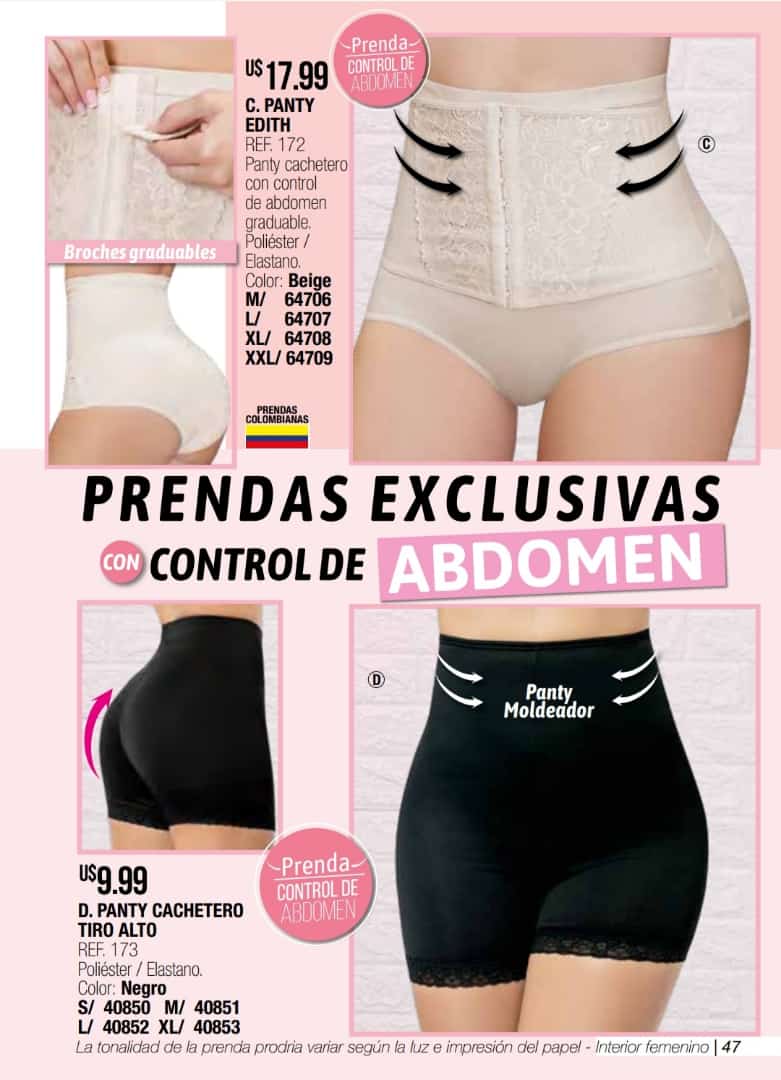 Panty control de abdom en Loja
