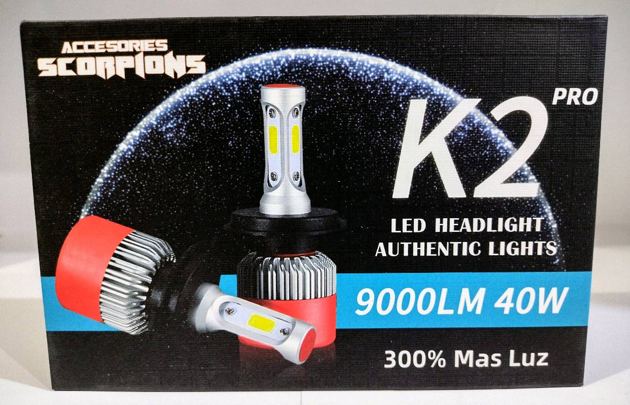 Set Bombillos Led K2 Pro H7 9000 Lumens - Fiebre Movil