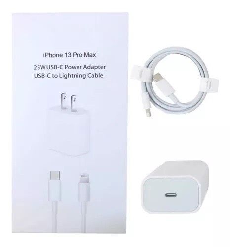 Cargador iPhone 25W Completo Tipo C Lightning
