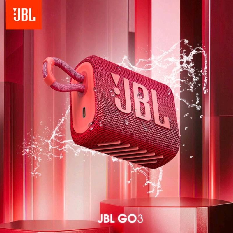 JBL GO 3 - Altavoz Portátil - A prueba de agua - Rosa