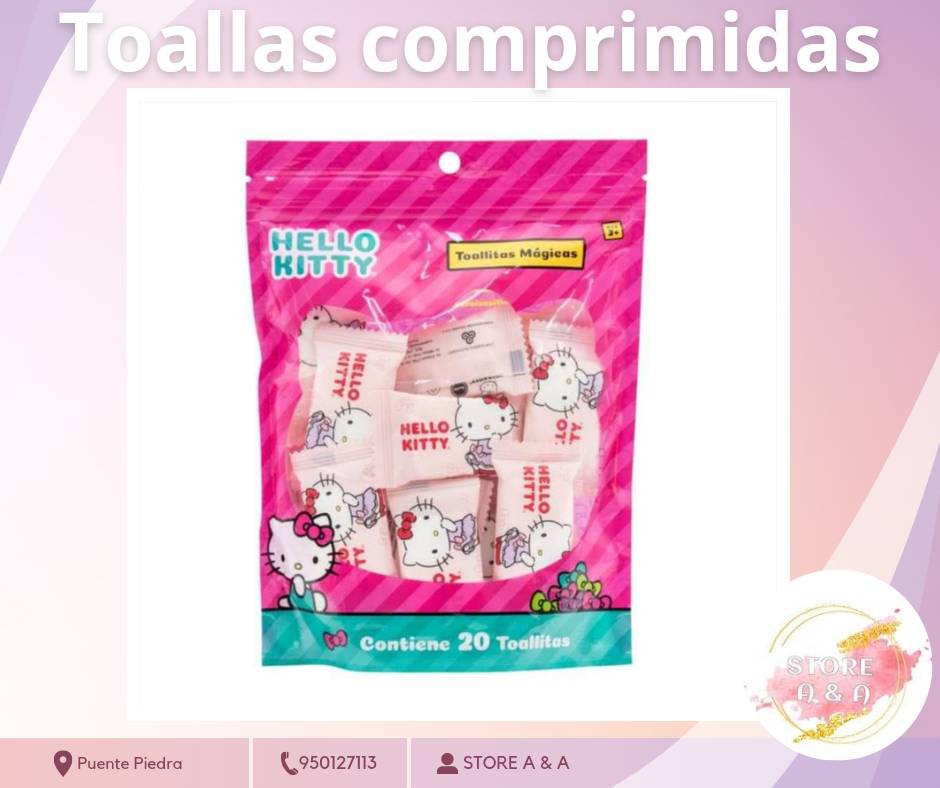 Toallitas comprimidas Hello Kitty HELLO KITTY