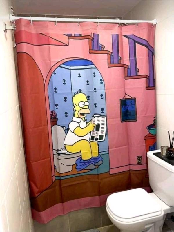 Cortinas de baño los Simpson 