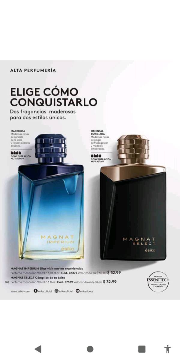 Catálogo ésika Precio De La Colonia Magnat De Esika Catálogo ésika