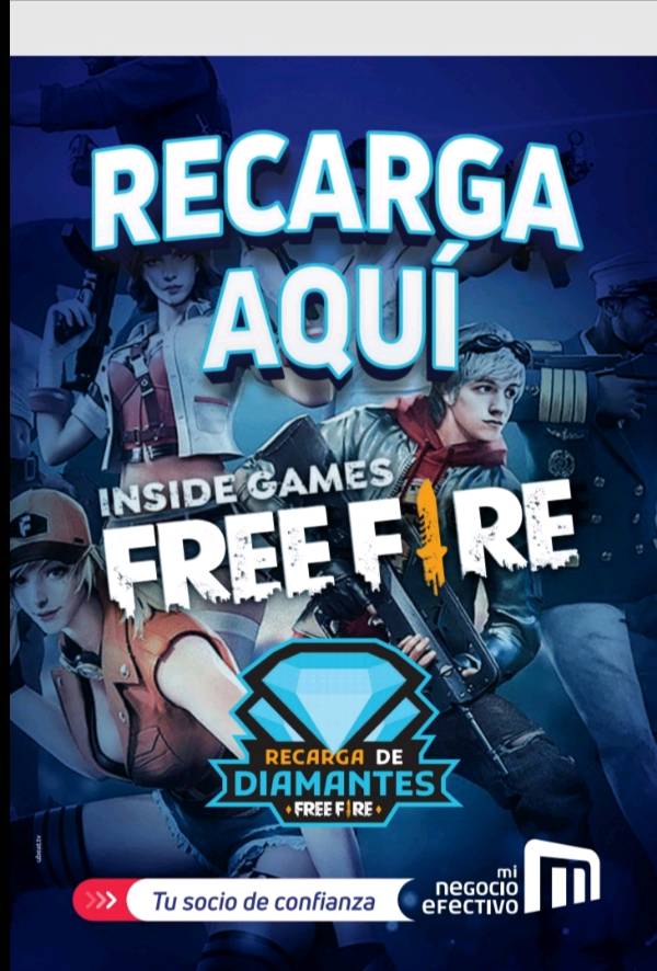 FREE FIRE  Vende Juegos en Línea - Mi Negocio Efectivo