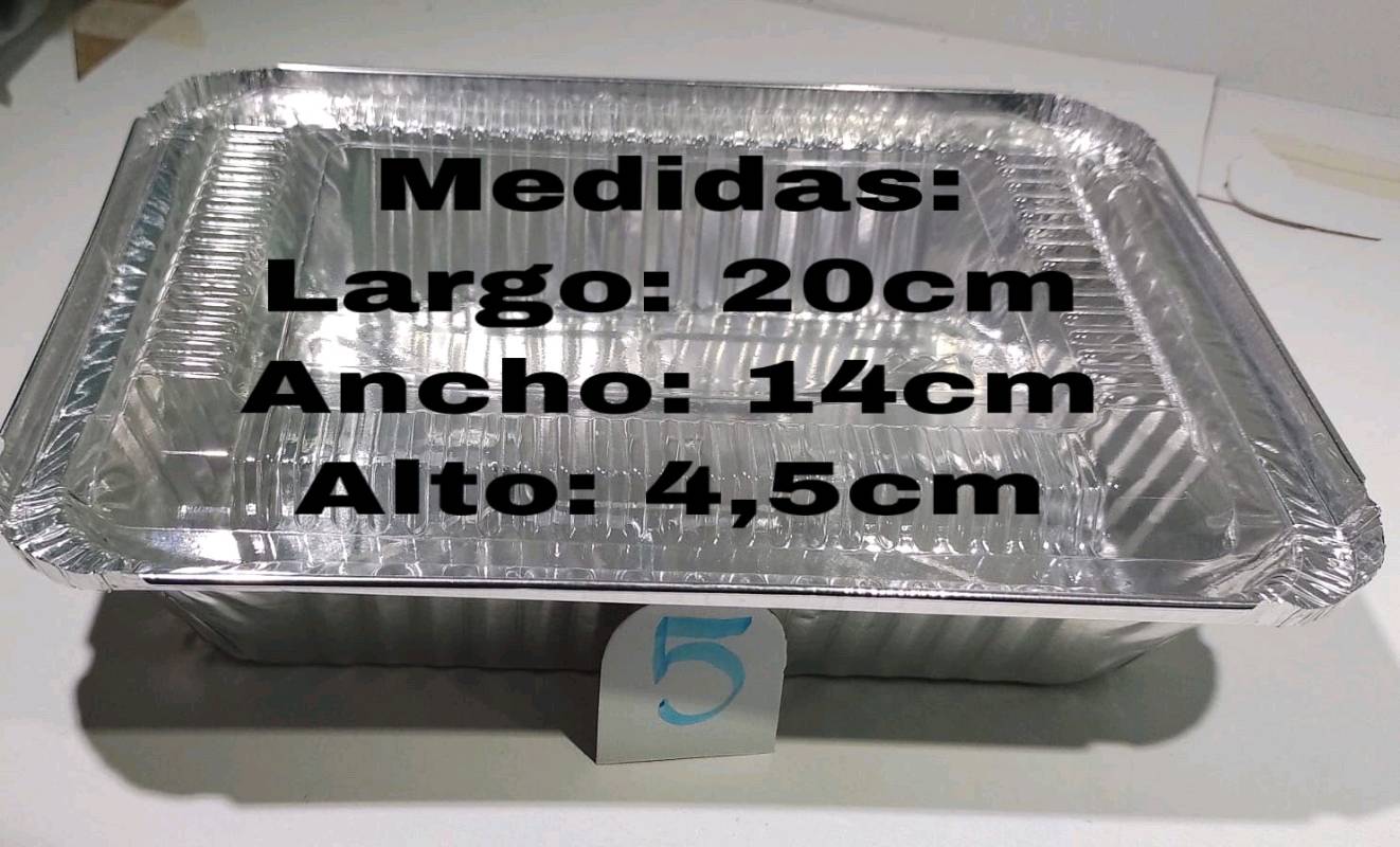Bandeja de aluminio desechable mediana (1x10unds) en Alajuela