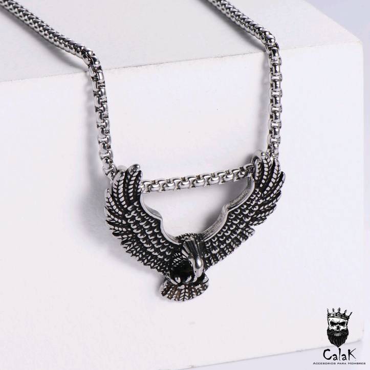 Collar Águila Plateada 