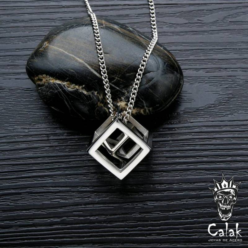 Collar Doble Cubo 