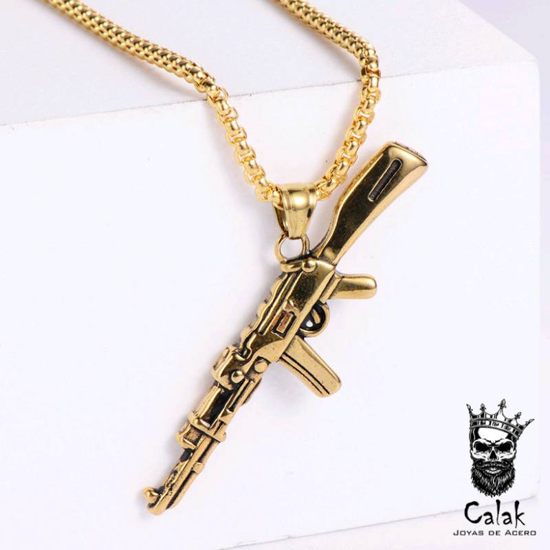 Collar Fusil Dorado 
