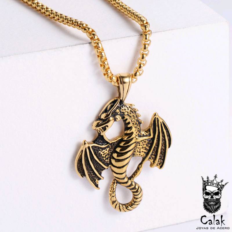 Collar Dragon Dorado 