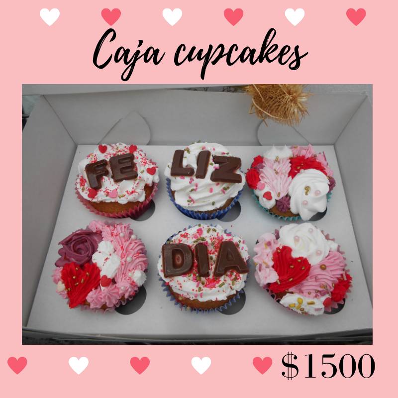 Caja para Cupcake San Valentin - Rouge Art