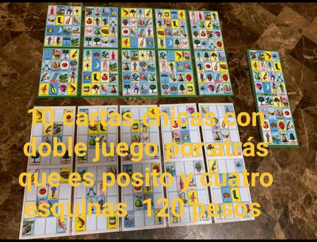 Cartas 1O chicas con doble juego en Reynosa