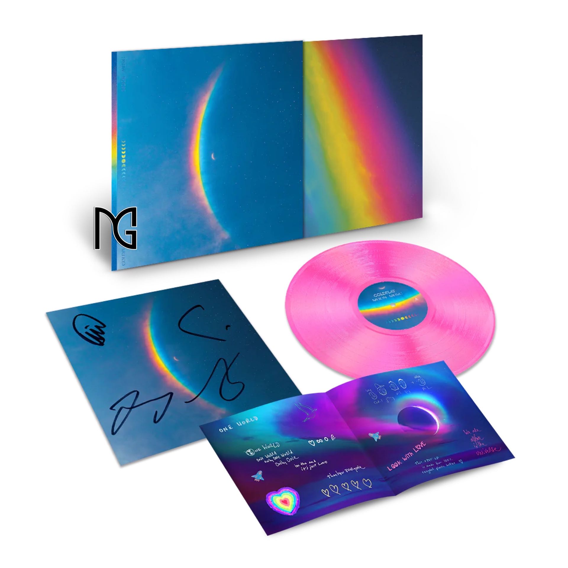 Moon Music Eco Vinyl Autografiado Coldplay 