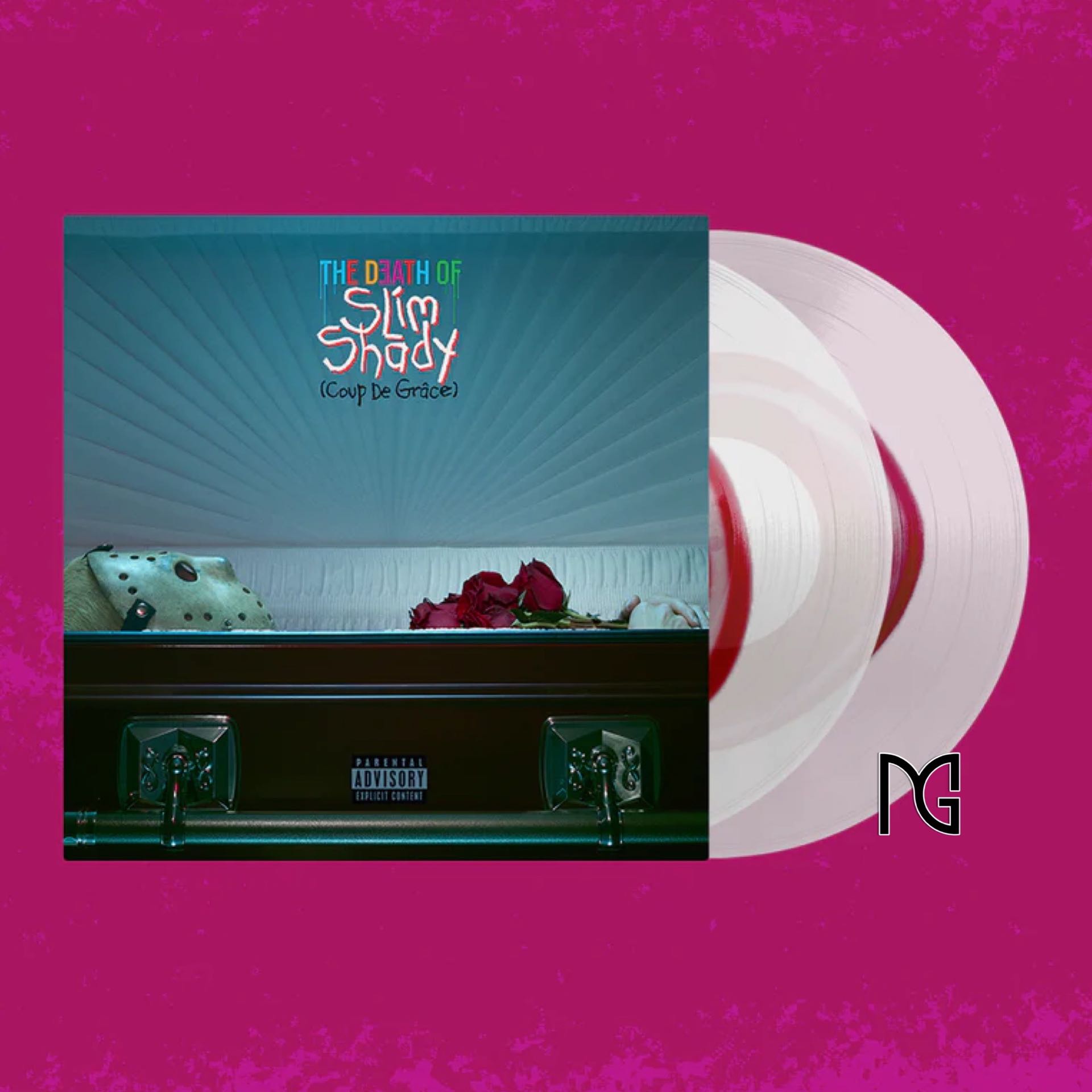 THE DEATH OF SLIM SHADY (COUP DE GRÂCE) BLOOD STAIN CLEAR VINYL (ALTERNATE COVER) Eminem