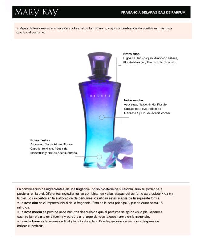 Fragancia Belara Mary Kay en Cordoba
