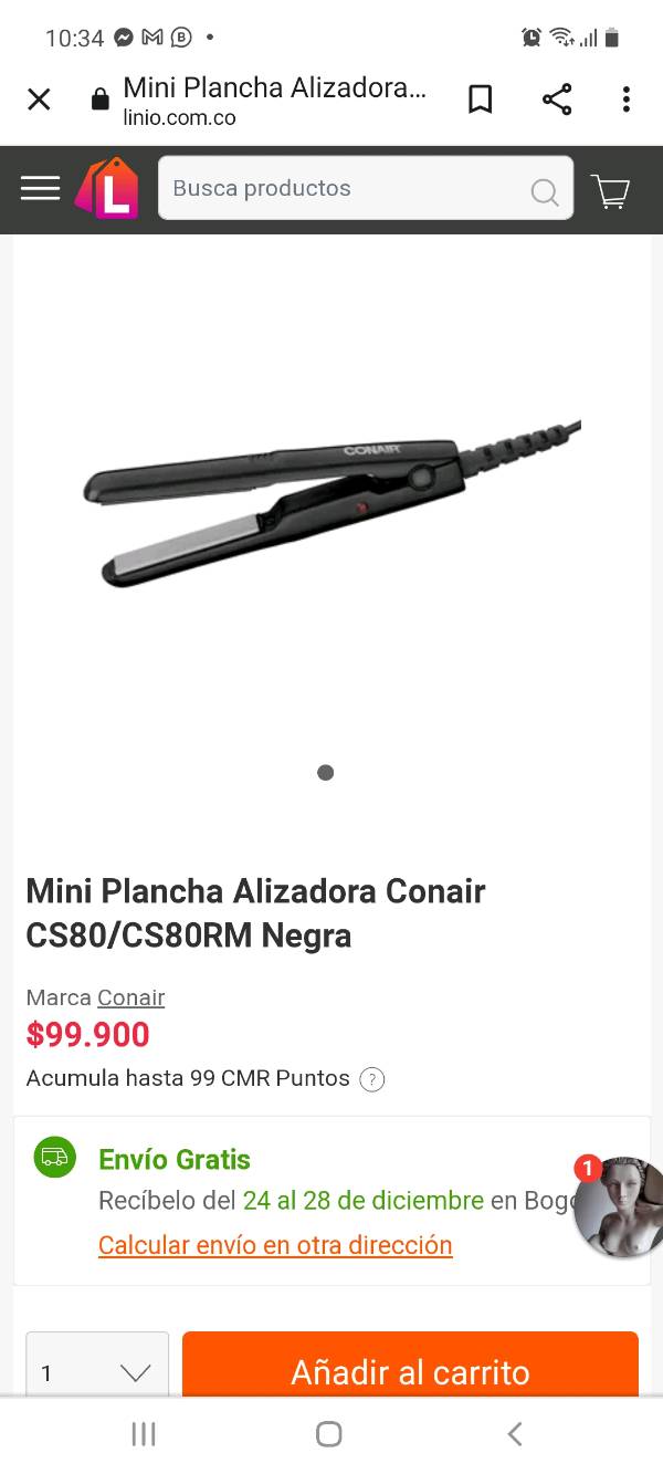 Mini plancha conair best sale precio