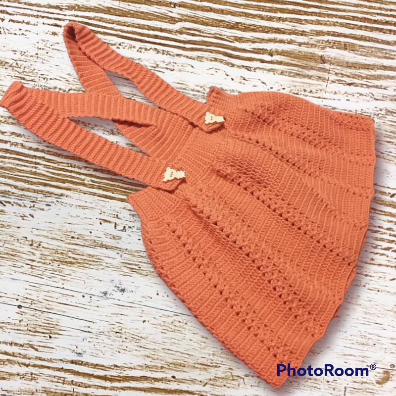 Overol tejido store a crochet