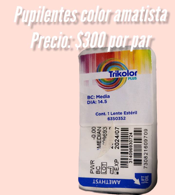 Pupilentes deals color amatista