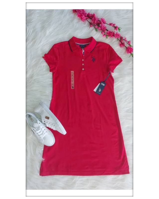Vestido tipo online playera polo