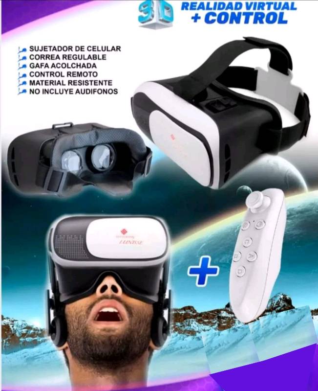 Lentes de realidad shop virtual con mandos