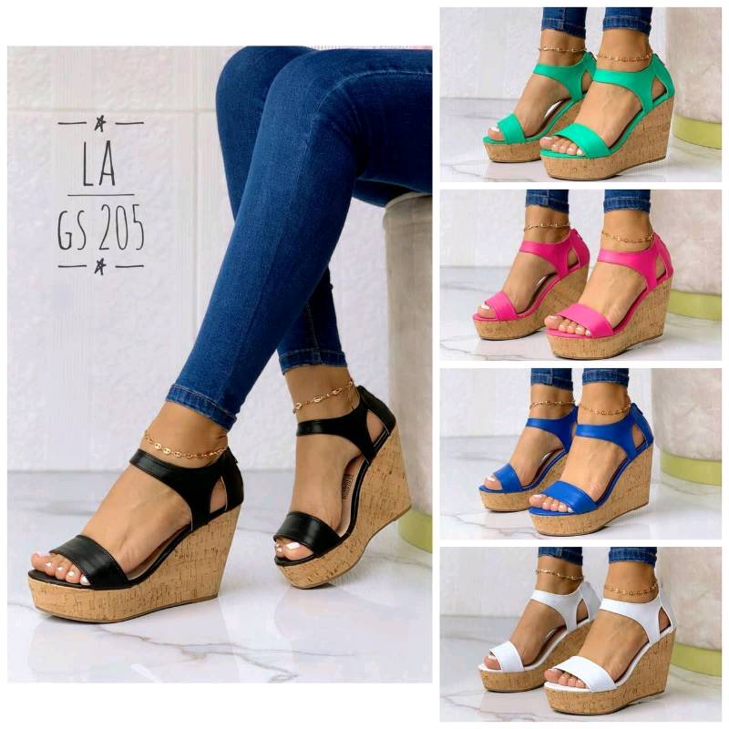 Sandalias top tipo plataforma