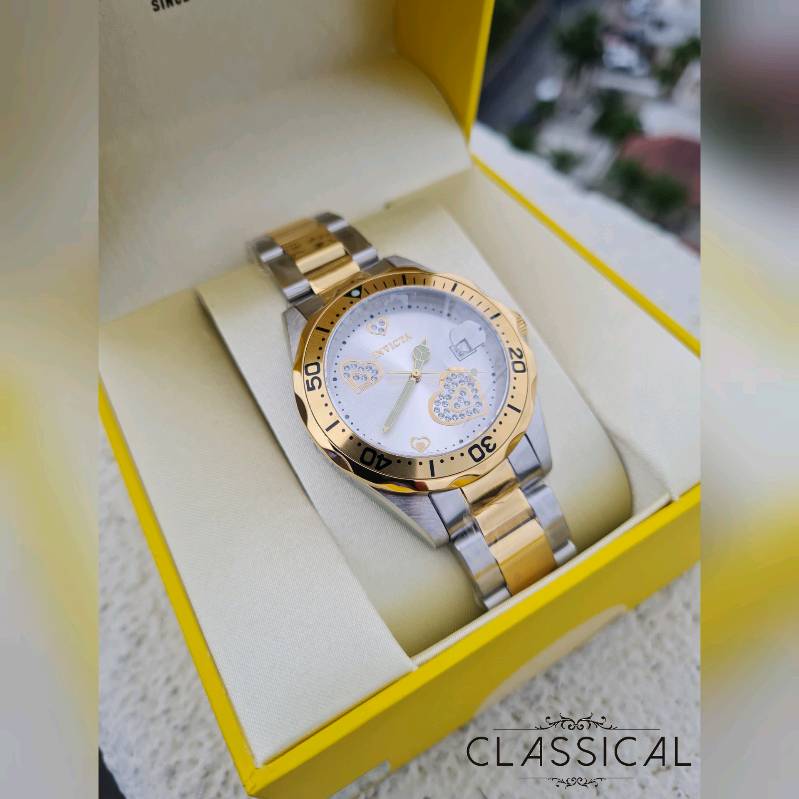 Invicta Pro Diver Bitono Gold Silver modelo no. 12287
