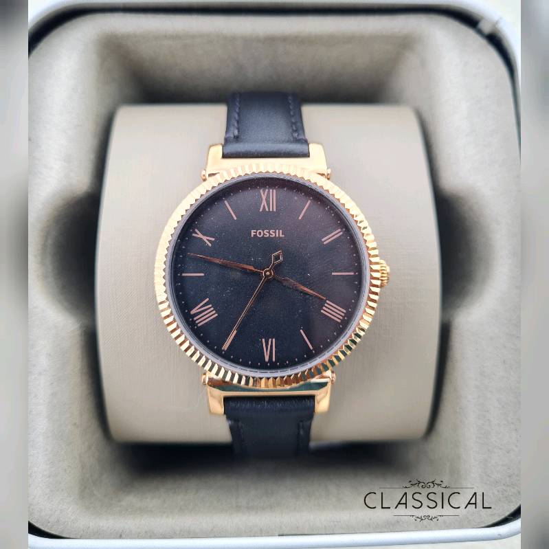 Fossil Daisy Gold Tone Black Dial modelo no. ES4793 en Guayaquil