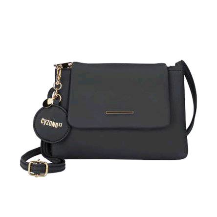 Cartera negra top cyzone