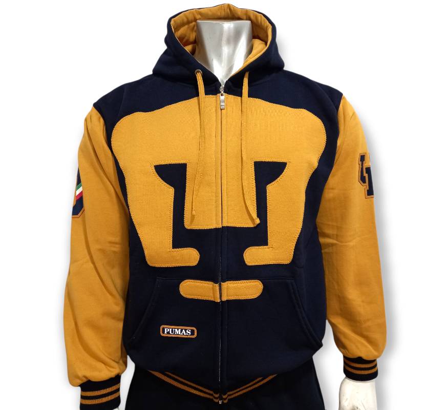Sudadera Pumas Retro con cierre al frente