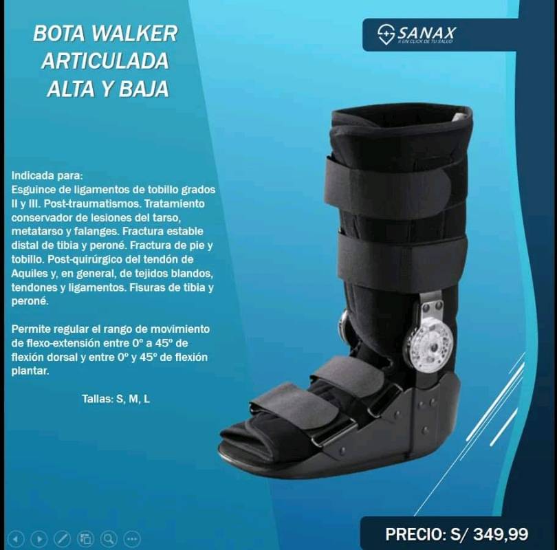 Bota walker articulada shop