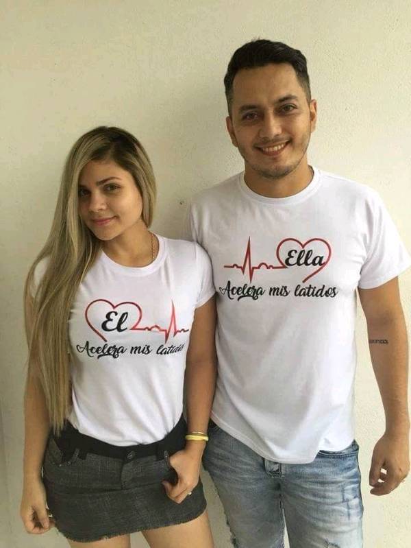 Diseños de franelas para parejas shop