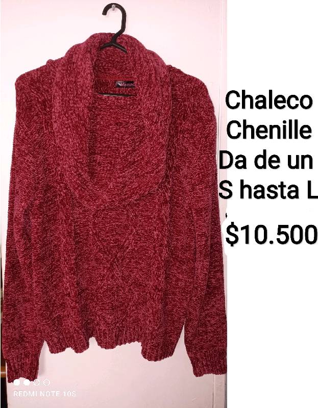 Chaleco chenille sales