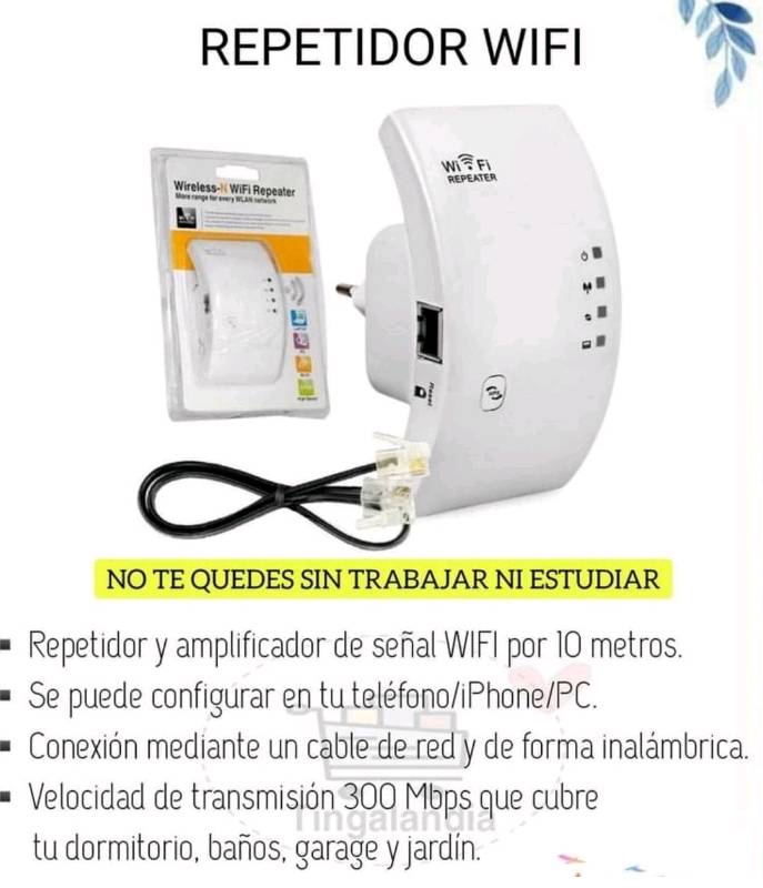 Repetidor y amplificador de WiFi
