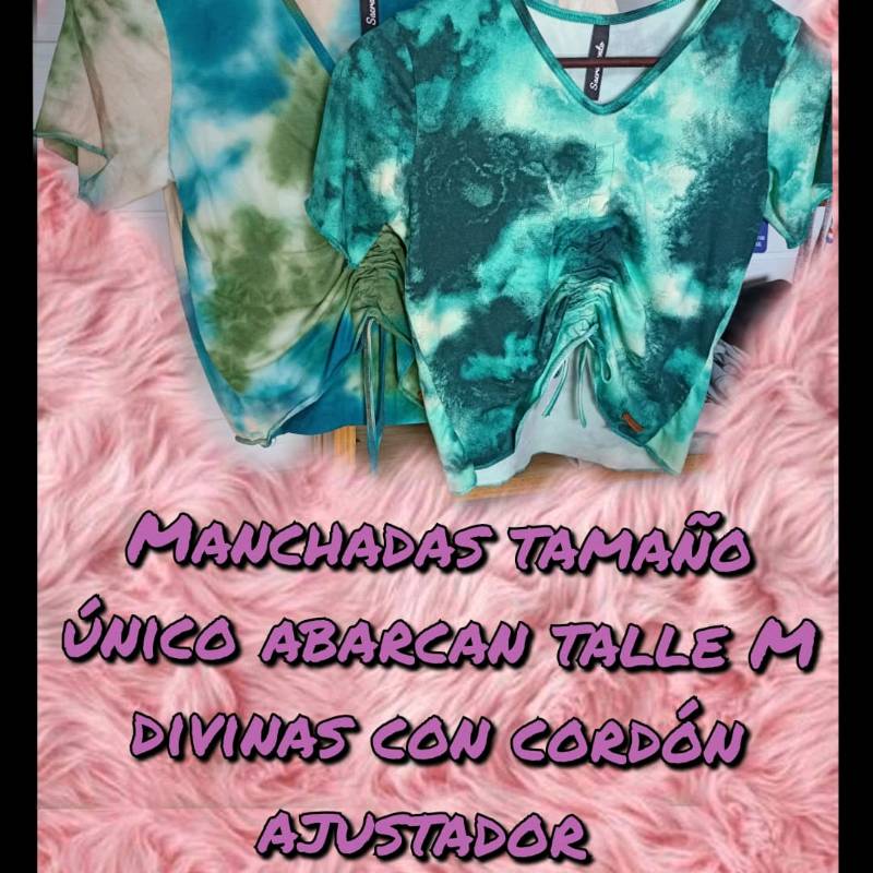 Blusa manchada con cordon