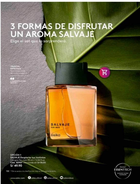 Salvaje perfume shop esika