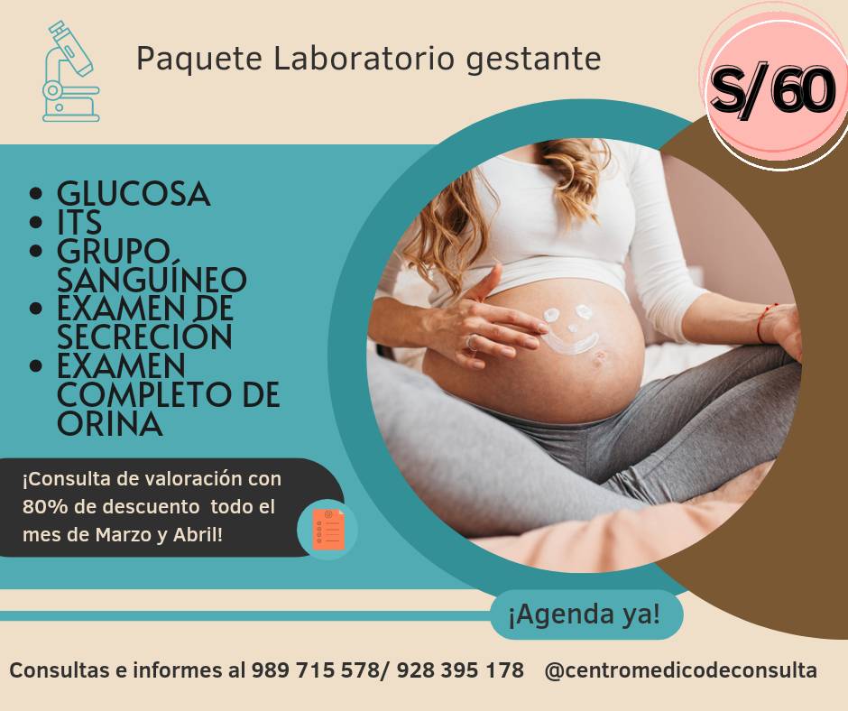 Examenes de sales laboratorio en gestantes